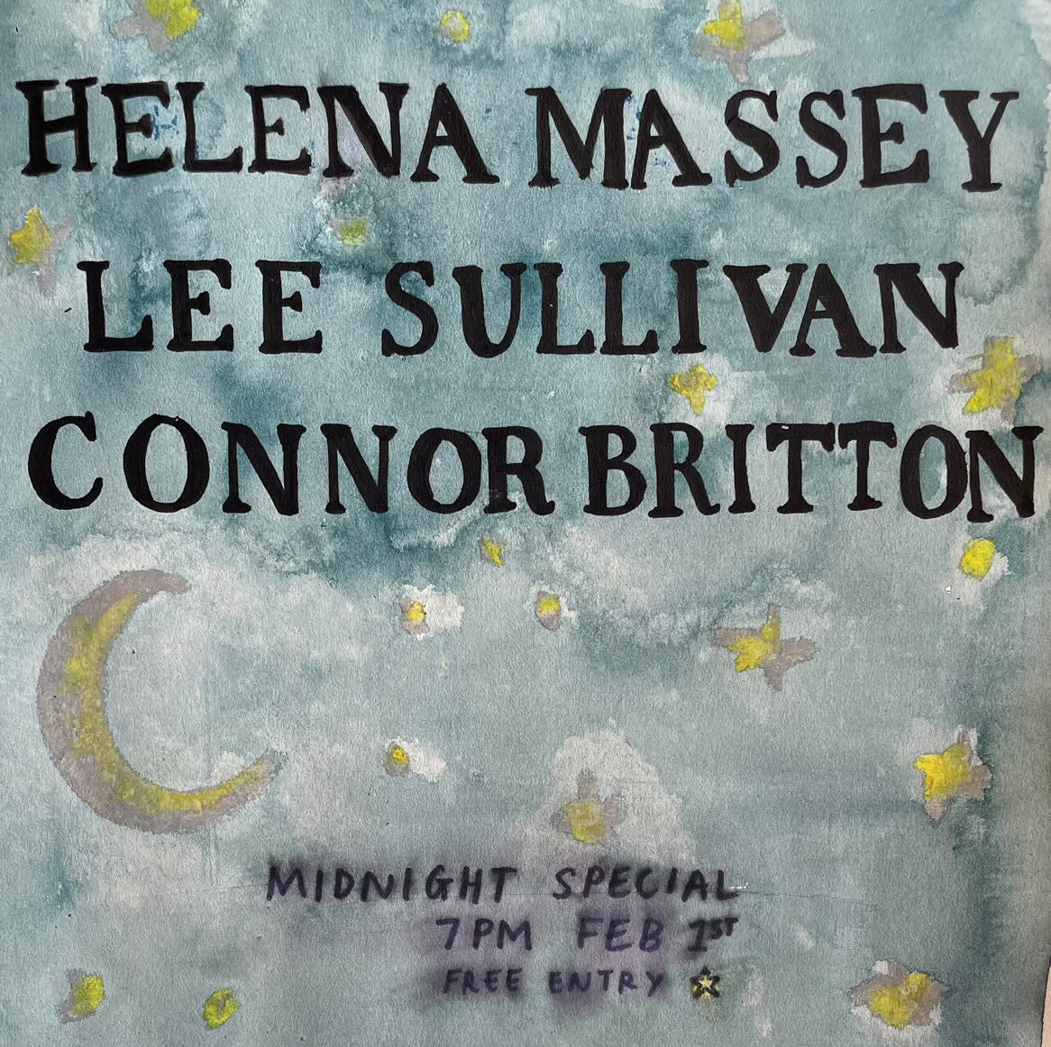 Helena Massey, Lee Sullivan and Connor Britton